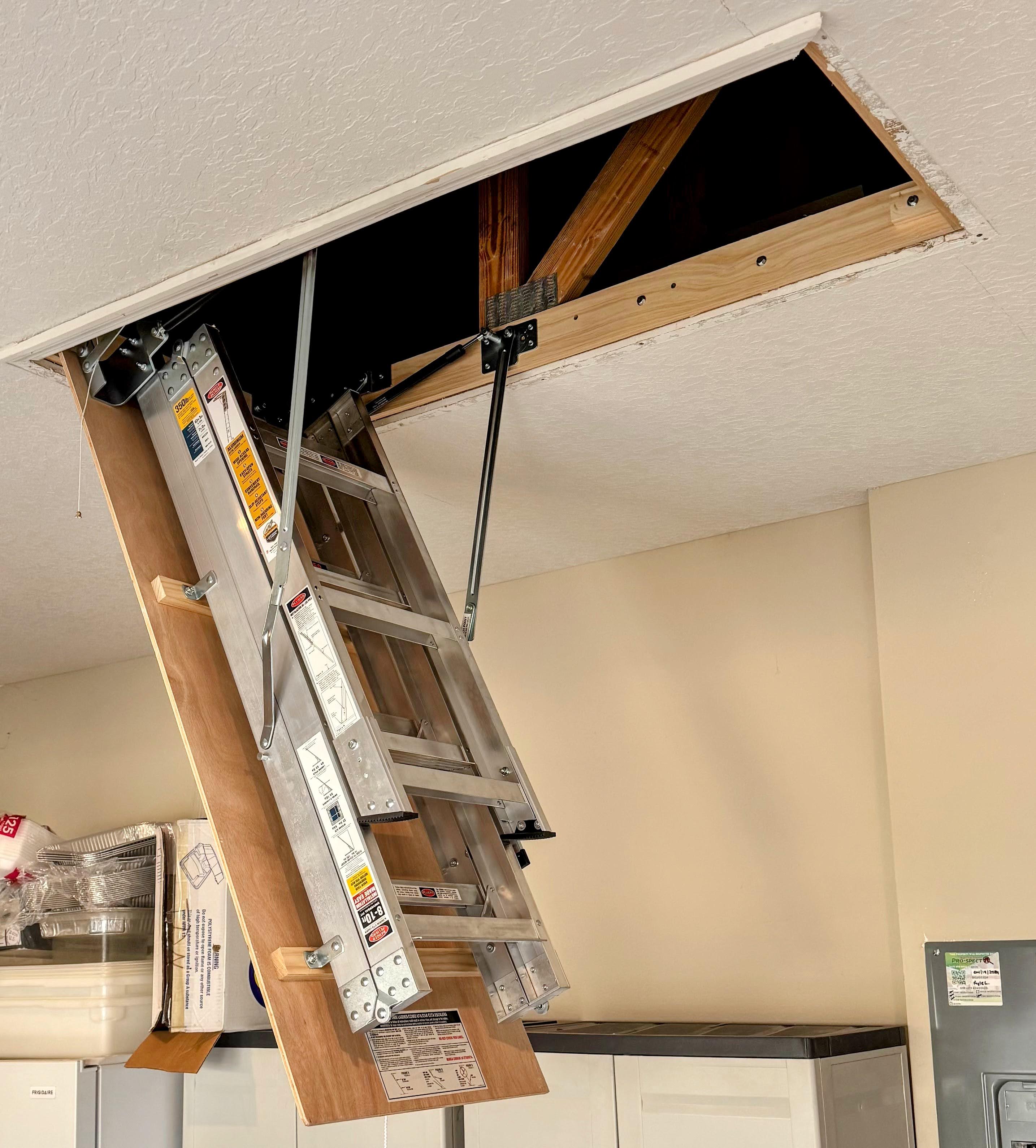Attic Stairs Install - after